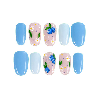 Oh My Blueberry! — press-on nails faits main Melaura