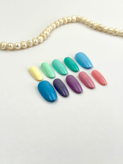 Pastel Oasis — press-on nails faits main Melaura